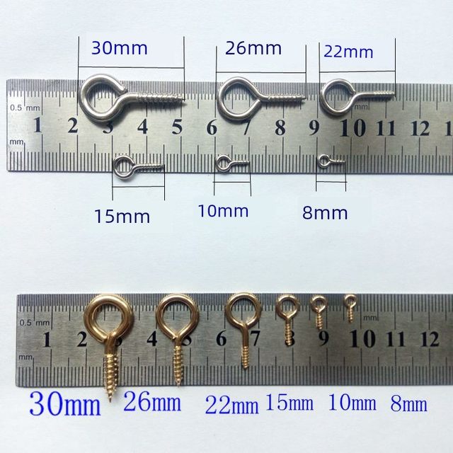 羊眼钉自攻螺丝羊角钉带圈吊环挂件挂钩吊坠diy手工饰品文玩配件