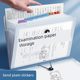 A4 file bag multi-layer folder primary school student test paper sorting transparent insert artifact junior high school high school students large capacity book clip classification test paper clip document book storage bag organ bag