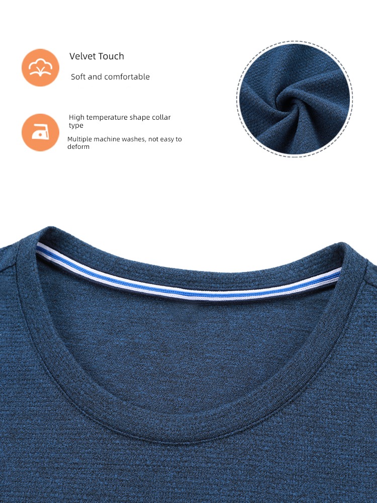 Middle aged and elderly autumn Big size easy leisure time Long sleeve T-shirt