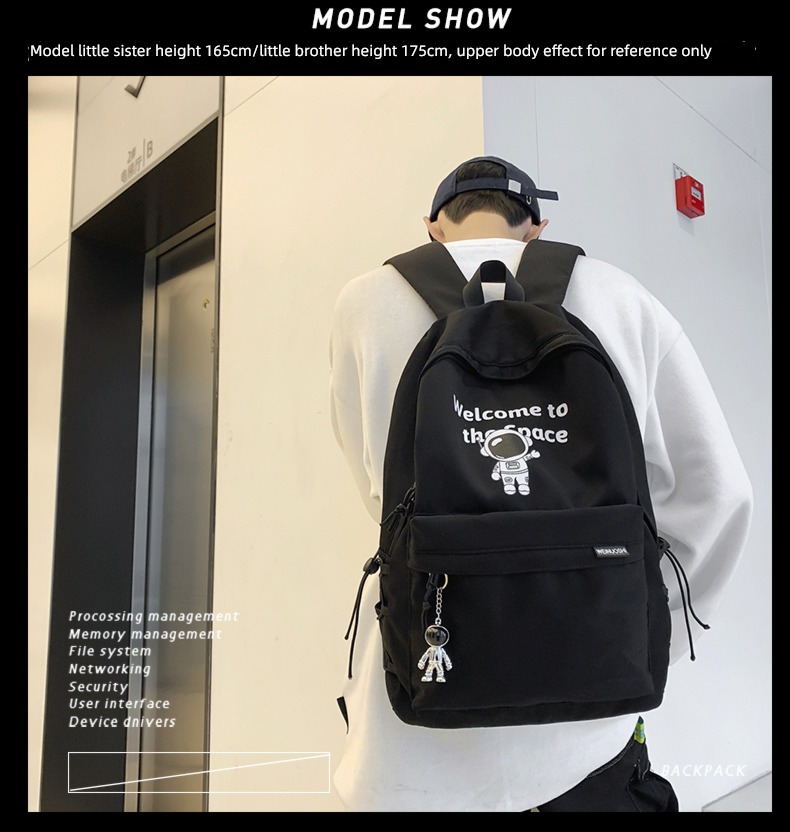 travel pupil male high school motion a bag