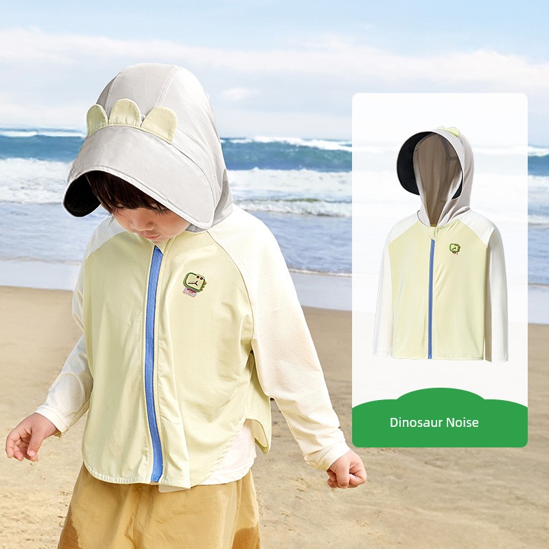 Kk Tree Baby Sun Protection Clothing Children's Summer Original Yarn Sun Protection Clothing Boys and Girls Anti-Uv Cloak Style Jacket — 3