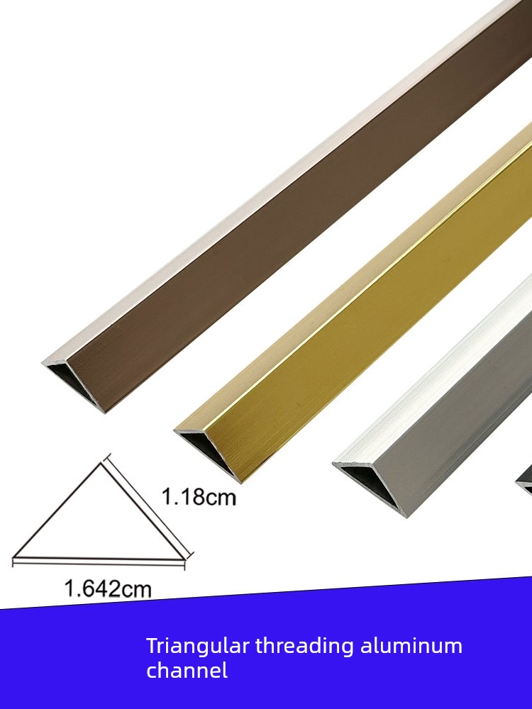 Led Wire Channel, Corner Groove for Counters, Triangular Aluminum Channel, Special Triangular Aluminum Strip, Wire Channel Profile, Counter Aluminum Profile