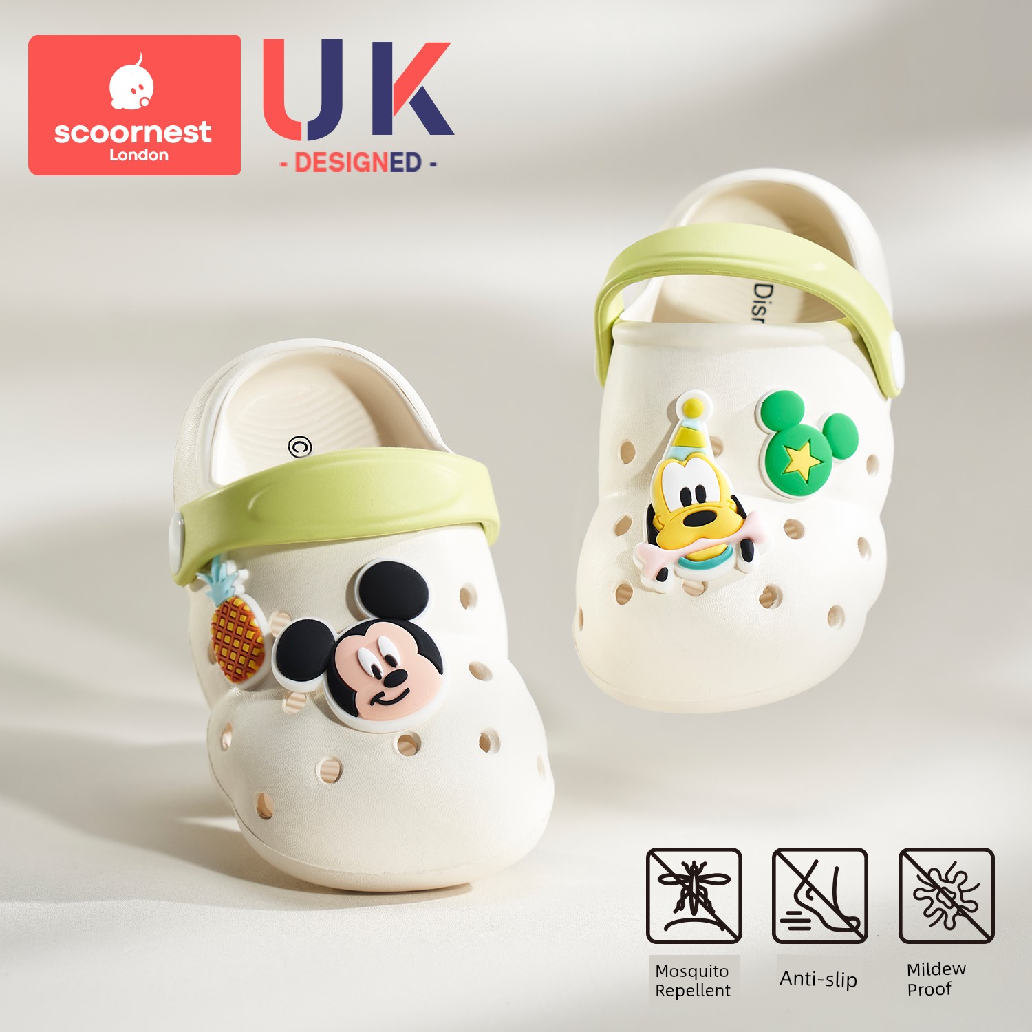 Kechao Children's Baby Clogs for Boys and Girls, Summer Closed-Toe Sandals, Indoor Bath Slippers, Non-Slip for Infants and Toddlers — 1