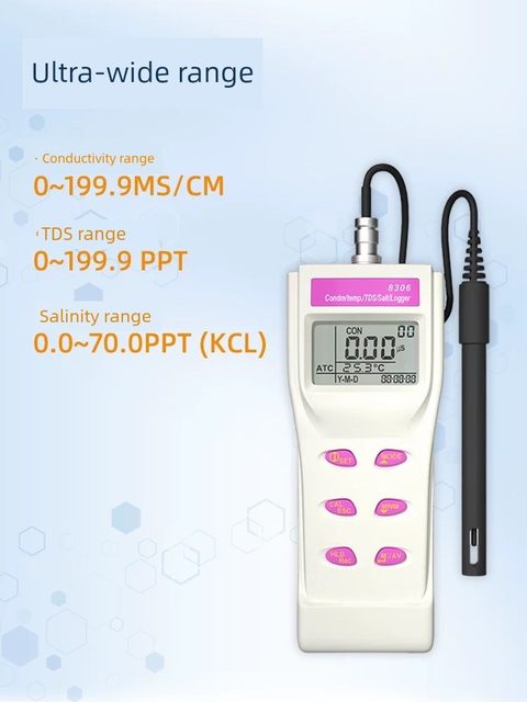 台湾衡欣AZ8302电导仪TDS电导率仪AZ8303电极计AZ8306电导率仪
