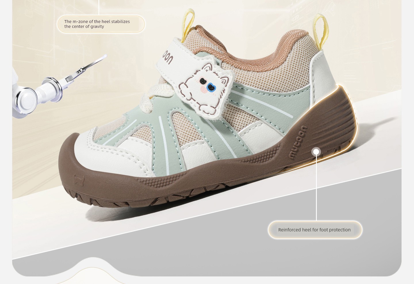 Toddler Shoes with Cute Little Paw Design, Stable and Protective Baby Shoes for Girls, New Soft-Soled Children's Shoes for Boys, Autumn 2026 Collection — 24
