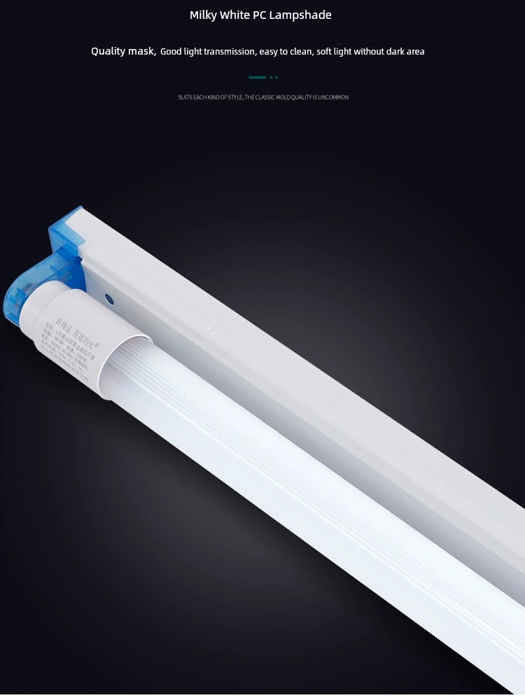 High Light Efficiency T8 Fluorescent Lamp with Microwave Radar Sensor, 5W Energy-Saving, for Parking Lot Renovation, All-Plastic Long Strip-Shaped Led