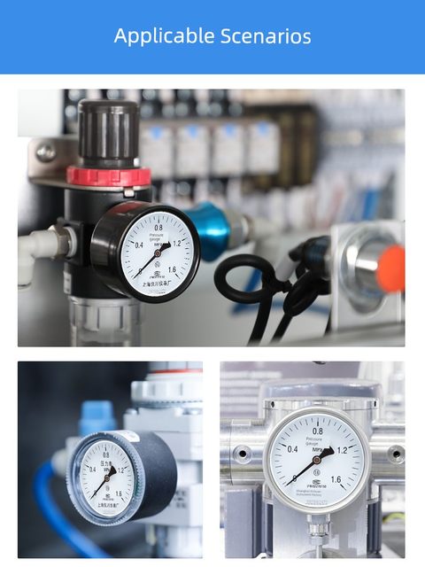 Shanghai Yichuan Instrument Factory Shock-resistant Pressure Gauge Anti-Shock-resistant Oil-filled Axial Belt Installation YN-60/100/Z/ZT