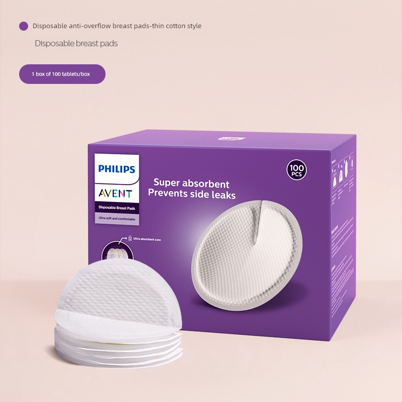 Philips Avent Anti-Leakage Breast Pads, Disposable Cotton Anti-Leakage Breast Pads for Breastfeeding and Postpartum, Ultra-Thin and Breathable Breast Pads — 2