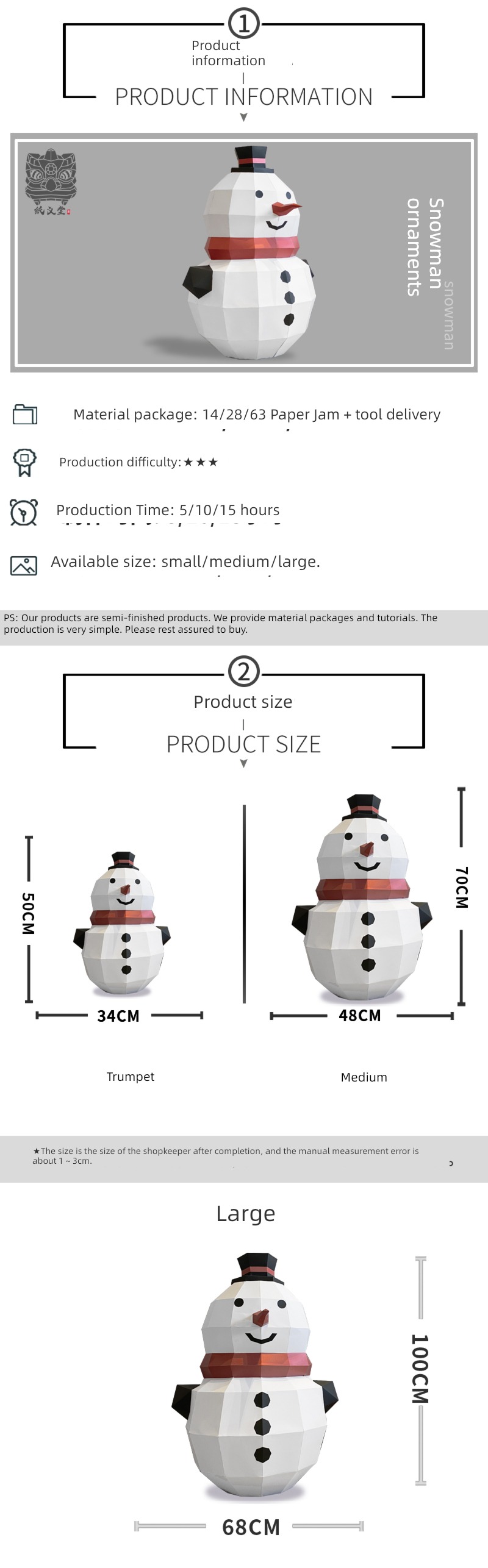 Christmas snowman manual shop market originality Ornaments