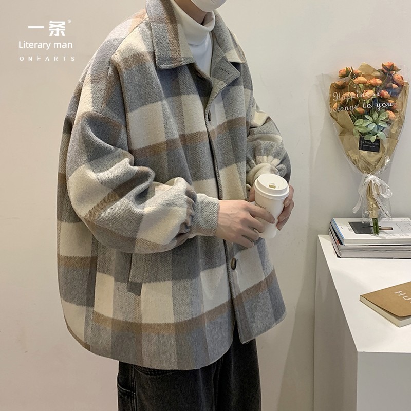 winter Port style chic Korean have cash less than that is registered in the accounts Woollen overcoat