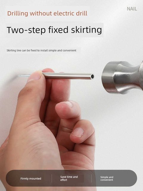 Two-way markless nails sheep horn nails solid wood skirting line nails woodworker single-head double-head no-headed tack back two-end pointed nails