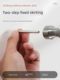 Two-way markless nails sheep horn nails solid wood skirting line nails woodworker single-head double-head no-headed tack back two-end pointed nails
