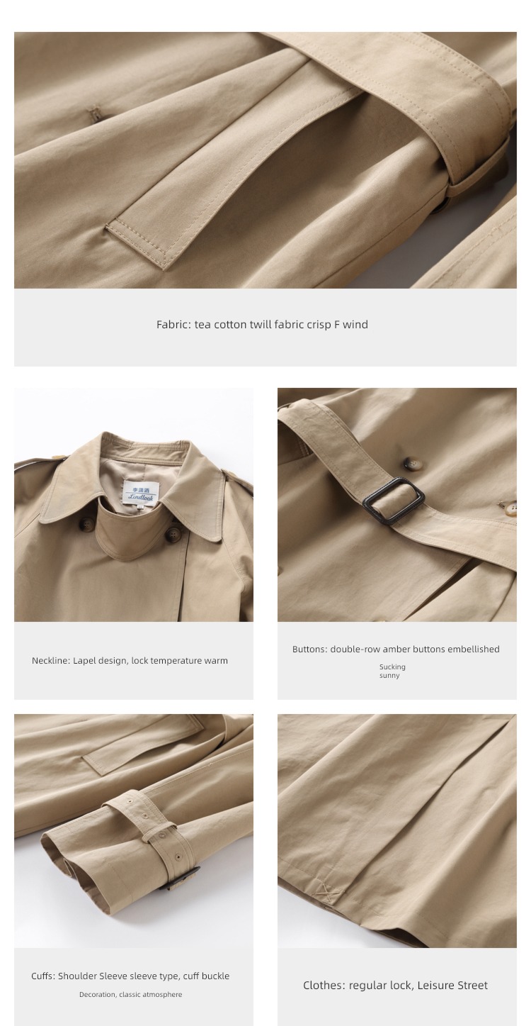 Li xiaosa Fat mm Medium and long term easy Windbreaker loose coat