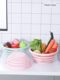 Sink wash vegetables and blue chips, vegetables and fruits, dishes and chopsticks, wash lai basin drain basket, plastic large creative kitchen