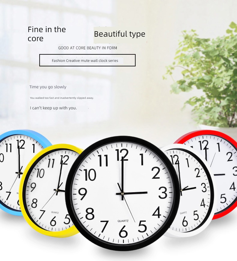 Silence household decorate fashion Wall hanging Electronic clock