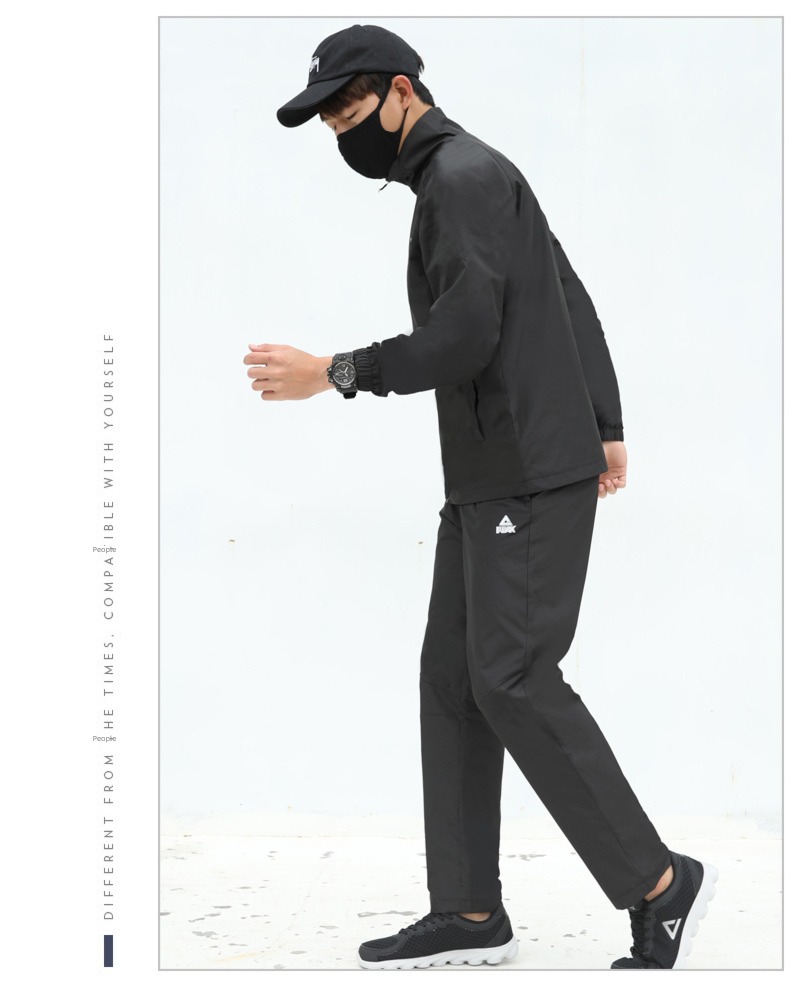 Peak summer motion trousers male Plush loose coat Windbreaker