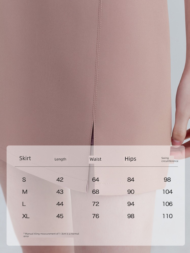 EGGKA Pink Spring and Autumn Sense of design Half body Short skirt