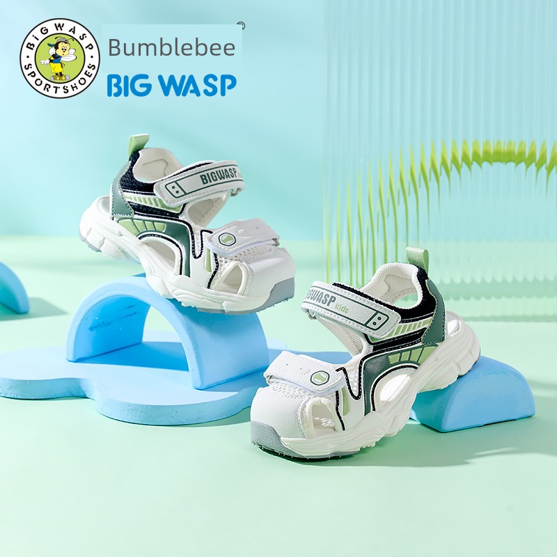 Bumblebee Functional Velcro Breathable Soft Bottom Children's Shoes — 8