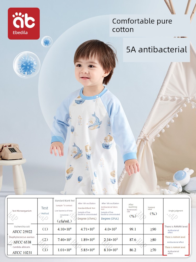 Baby Pajamas, Spring and Autumn Long-Sleeved Onesies, Toddler Boys' Nightgowns, Boys' and Girls' Nightgowns, Autumn and Winter Baby Sleeping Bags — 2