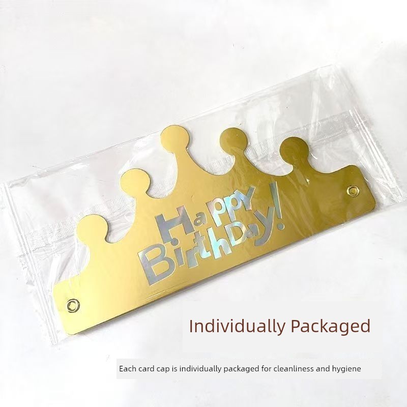 Folding Crown Birthday Party Independent Packaging Birthday Hat