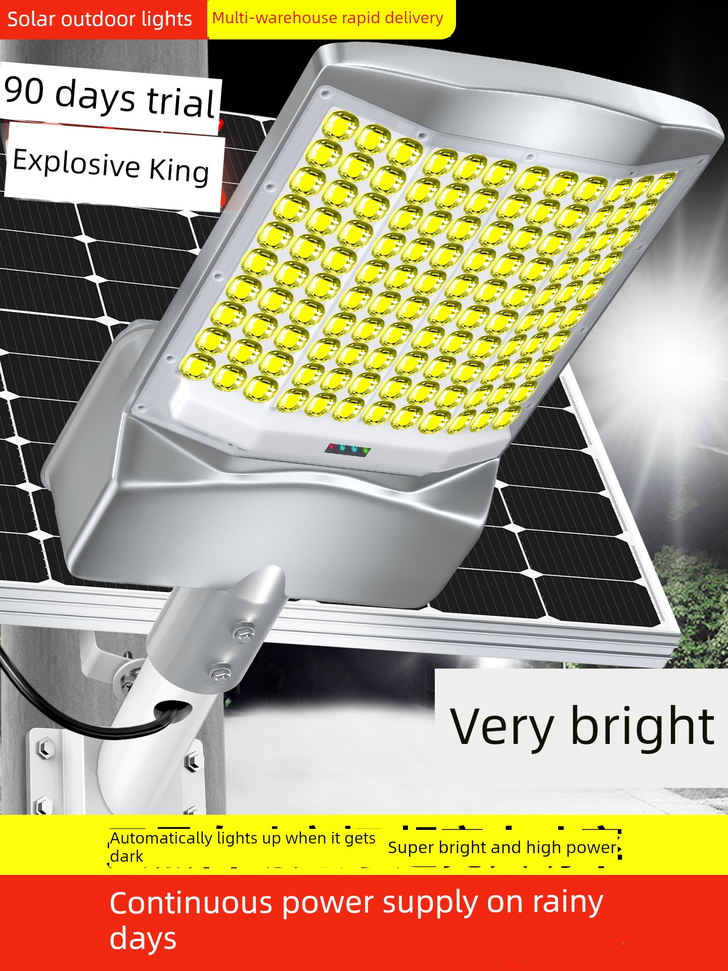 Solar New Arrival Led Super Bright High Power Outdoor Light