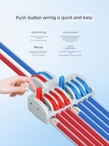 Quick Connection Terminal Splitter, Electrical Wire Distribution Box, Two-In-Four/Six/Eight/Twelve-Out Connector Termina
