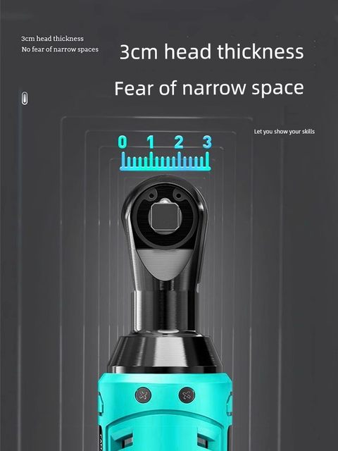 Electric ratchet wrench right angle 90 degree angle truss rotary tillator rechargeable lithium battery special adaptation for Dayi battery