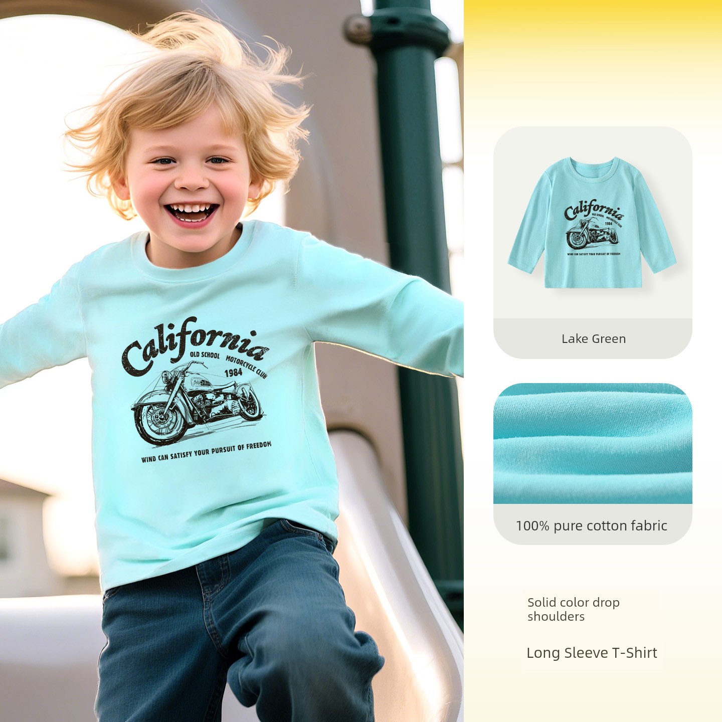 Baby Long-Sleeved T-Shirt Autumn and Winter Pure Cotton Clothing for Small and Medium-Sized Children, Boys' Tops, Girls' Autumn Clothing, Kidsren's Clothing — 1