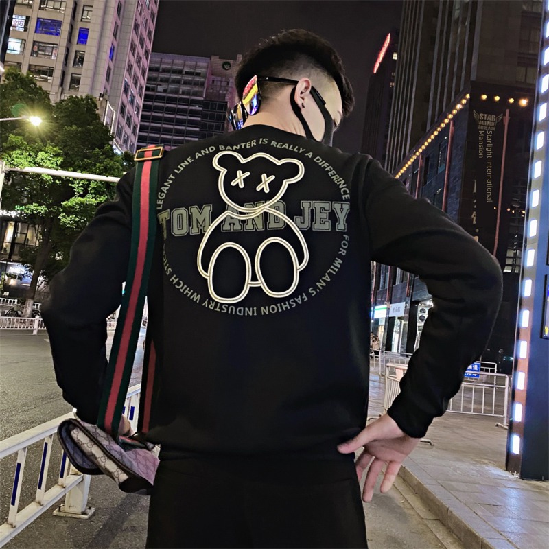 fashion autumn Bear pattern leisure time man Sweater
