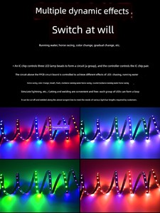 Magic Color Horse Running Light with Programmable Sound and Light Linkage Bar KTV Bicycle Room Voice Control Microphone 