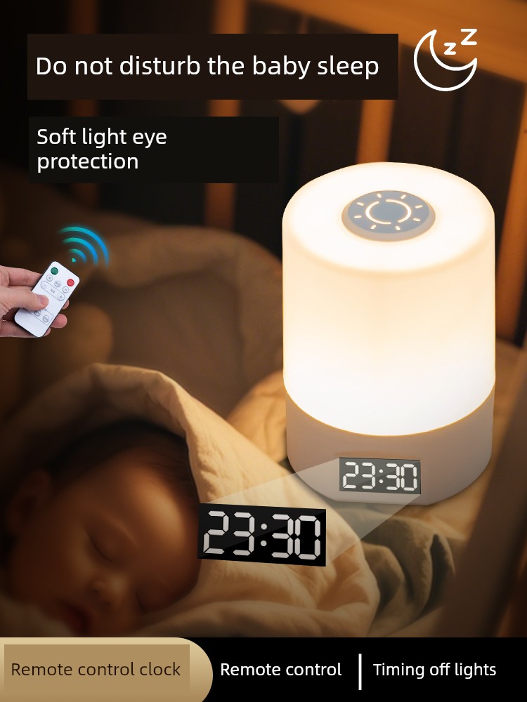 Remote Control Night Light Bedroom Sleep Light High-End Table Lamp 2026 New Model Rechargeable Bedside Lamp Baby Feeding Eye Protection