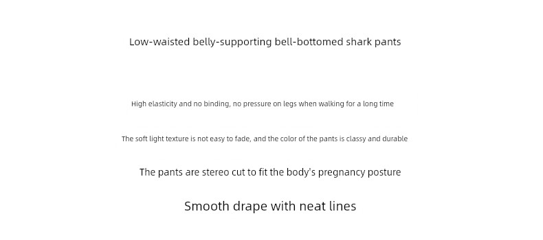 Unisunny Shark Pants Fall and Winter Low Waist Yoga Pregnant Women — 8