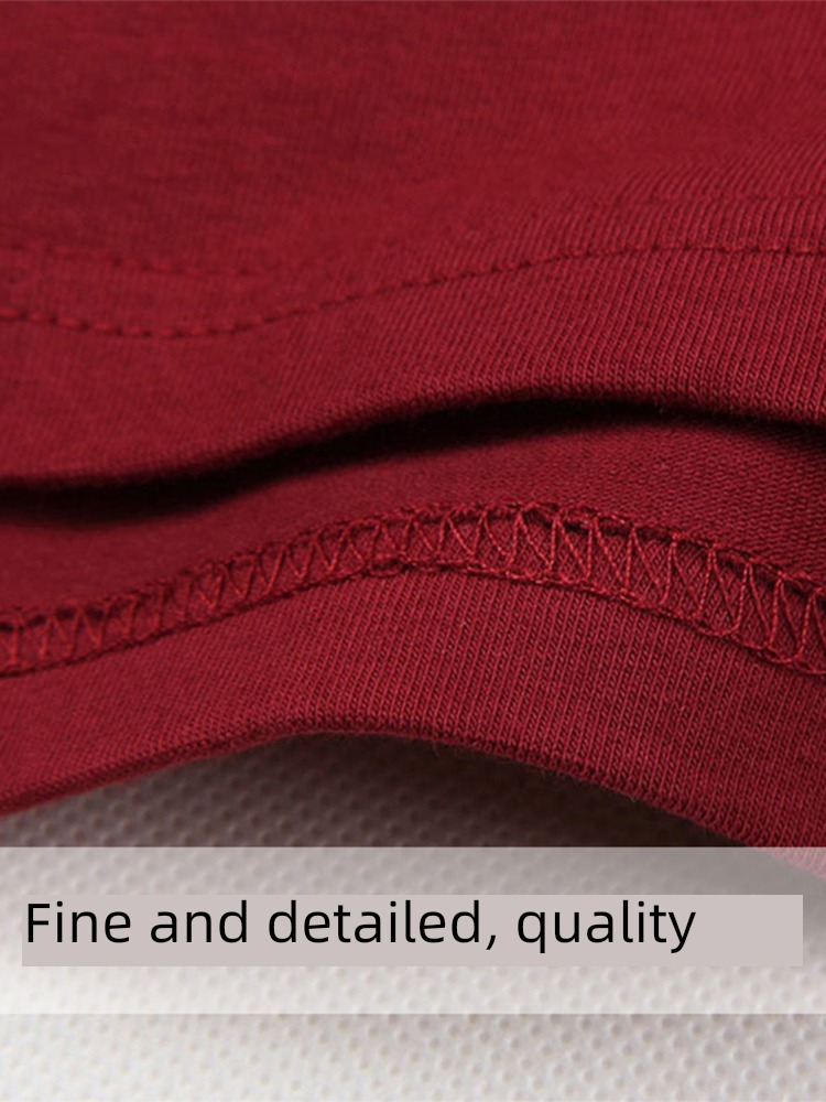 Round neck Tight fitting Pure white Autumn clothes man Long sleeve T-shirt