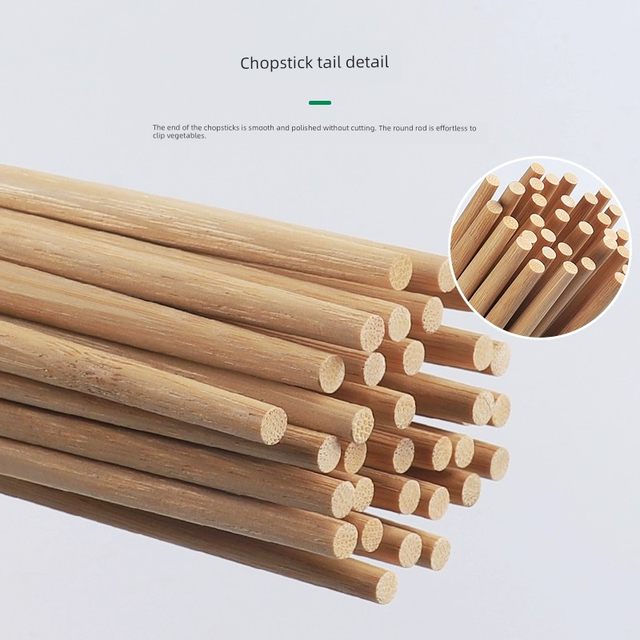 Disposable chopsticks convenient restaurant special bowls and chopsticks for home use commercial sanitary fast food carbonized bamboo wholesale paintless twins