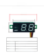 0.28寸超小数字直流电压表头 数显 可调 三线DC0-100V 电瓶电压表