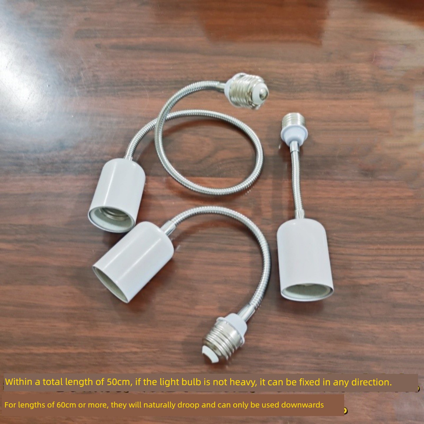 Universal Extension Lamp Holder E27 to E27, Extended Lamp Holder E14 B22, Lamp Base Converter, Flexible Tube Lamp Socket Extender