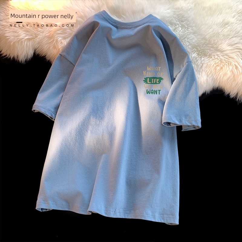 Boys' T-Shirt Short-Sleeved Summer 2026 New Style Kidsren's Pure Cotton Summer Wear Ins Boys Student Half-Sleeved Tops Versatile — 8