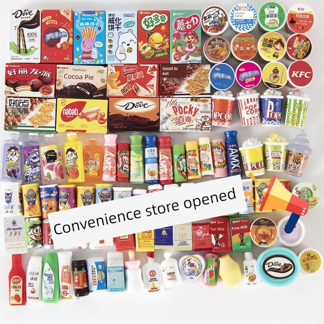 Luminous bottle DIY Internet celebrity Douyin miniature objects beverage wine bottle food play blind bag accessories accessories materials