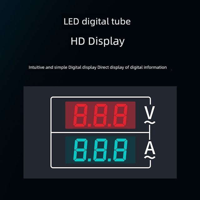 AC voltage and ammeter digital display dual display high-precision digital meter head AC500V 100A/50A with transformer