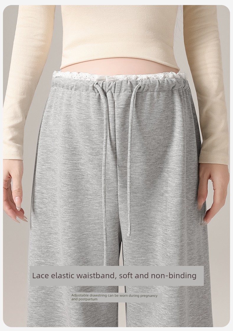 Maternity Pants for Spring and Autumn, Stylish Straight-Leg Design, Suitable for Wearing Outside, 2026 New Model, Non-Tight on the Belly during Pregnancy, — 8