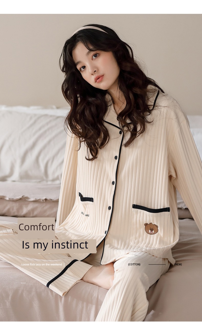 easy Cotton winter One female autumn lovers pajamas