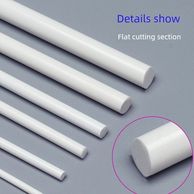 ABS round tube round rod plastic tube DIY handmade sand tray building model three-dimensional composition material rod solid tube set