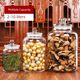 Glass sealed jar commercial tangerine peel tea storage tank large food grade transparent moisture-proof grain storage tank