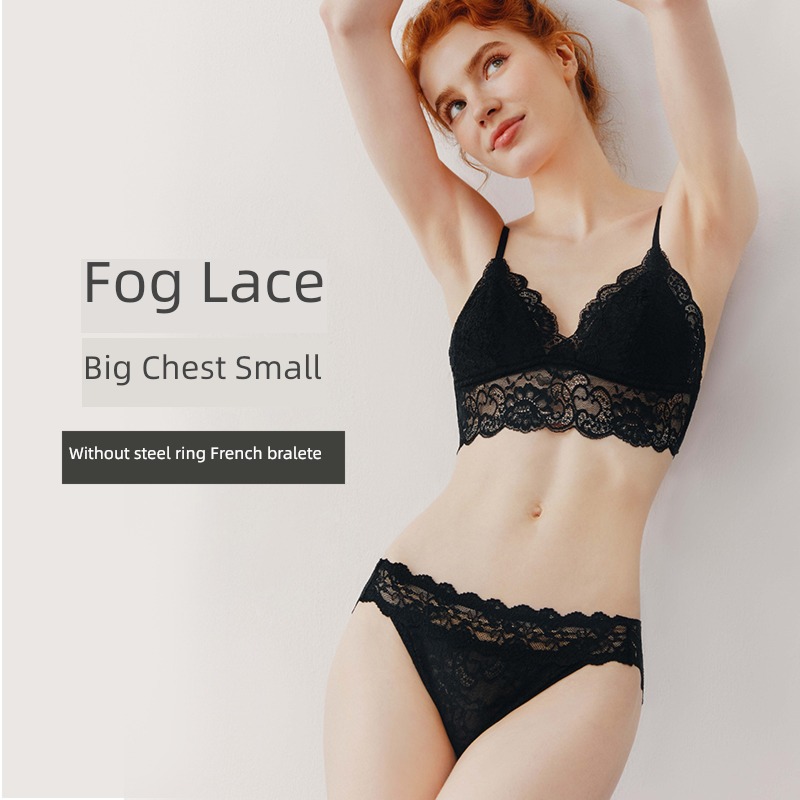 Beautiful back Big chest shows small Wireless  suit sexy Underwear