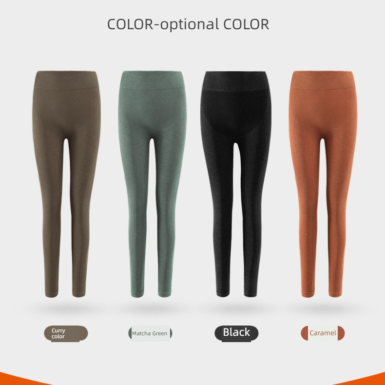 Autumn and winter Buttock lifting The abdomen Tight fitting wool Plush Leggings