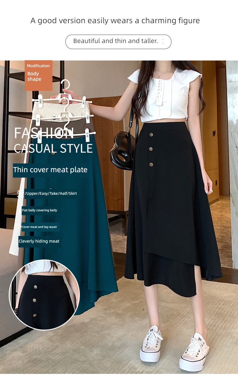 female summer Irregular Sense of design Medium and long term suit