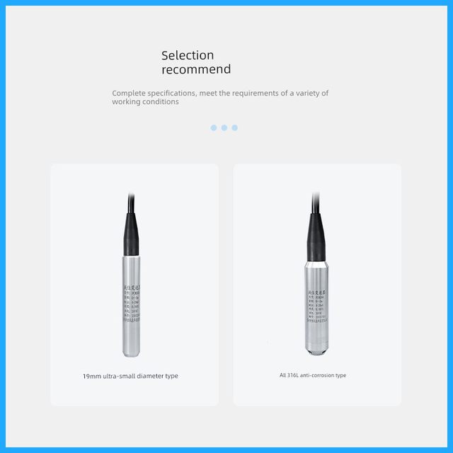PCM260 Input Level Transmitter 4-20mA Integrated Diffusion Silicon Level Transmitter Sensor
