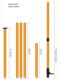 Fengbang Green Light Infrared Level Elevator Support Rod Support Tripod Level Elevator Telescopic Pole Woodworking Ceiling