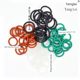 Yanglei silicone o-ring 6-300*wire diameter 2.4/3.1mm high temperature resistant silicone rubber ring food grade sealing ring