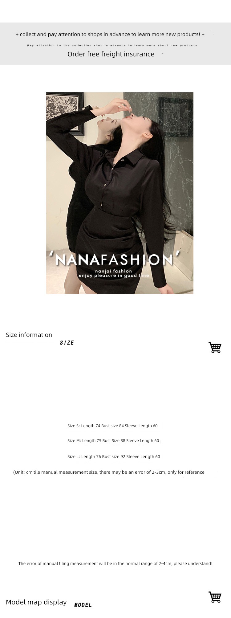 Advanced sense Autumn and winter new pattern Minority Show thin shirt